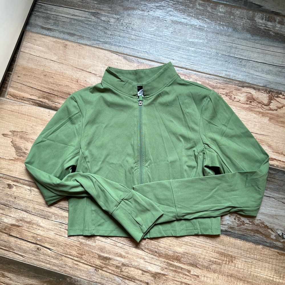 Balance Athletica crop zip up